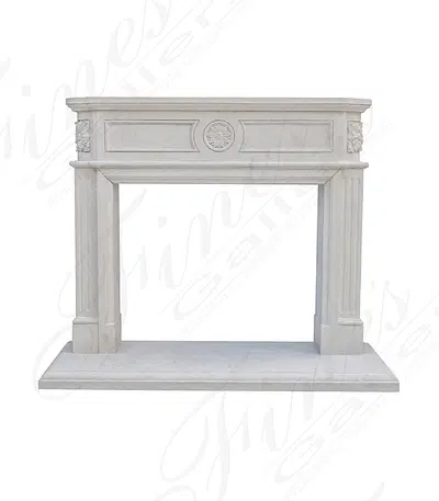 A Fine Regency Style Mantelpiece in French Limestone