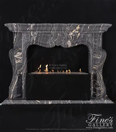 Contemporary Classic French Style Mantel in Tropical Storm Quartz