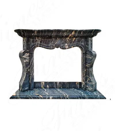 Contemporary Classic French Style Mantel in Tropical Storm Quartz