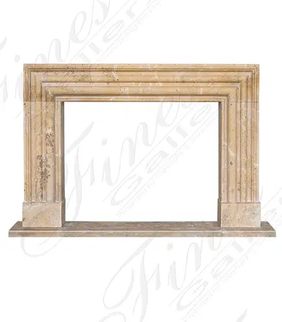 Oversized Bolection Style Mantel in Verona Limestone