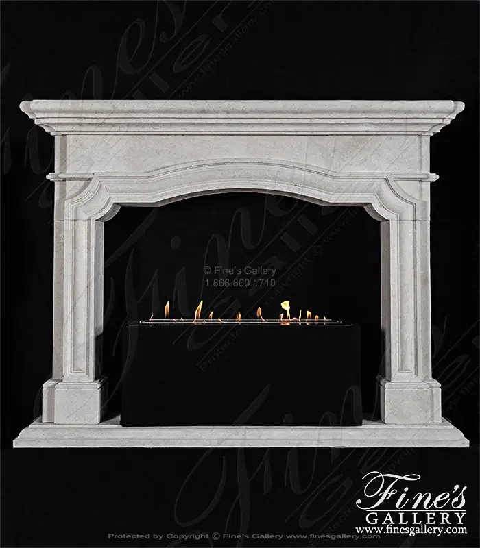Arched Mantel in French Limestone — Model MFP-2631 — product video