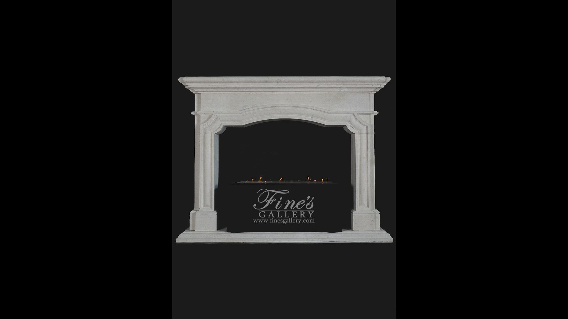 Arched Mantel in French Limestone — Model MFP-2631 — product video