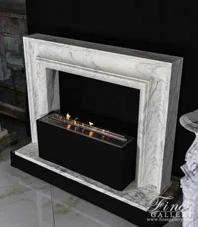 Rare Arabascato Corchia Bolection Style Mantel