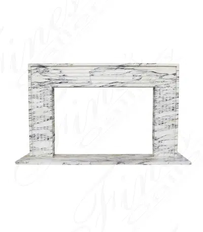 Contemporary Mantel in Italian Arabascato Corchia