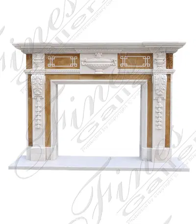 Grecian Urn Marble Fireplace