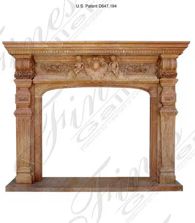 Cherubs Marble Fireplace Mantel