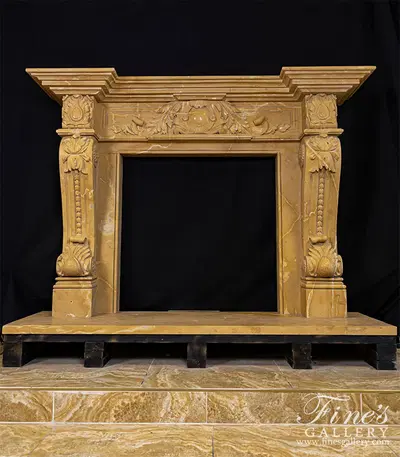 Italian Style Mantel in a Rare Milano Marble