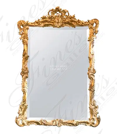 Gold Gild Floral Scrollwork Mirror