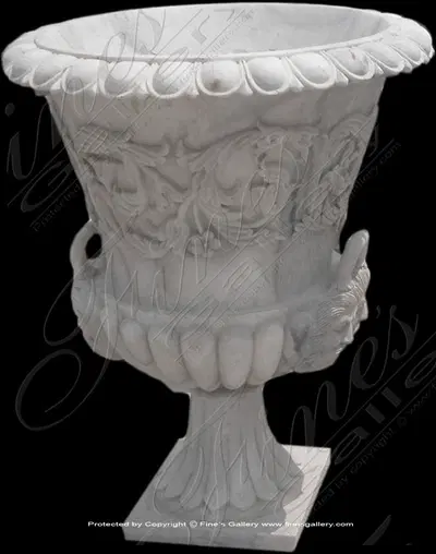 White Marble Planter