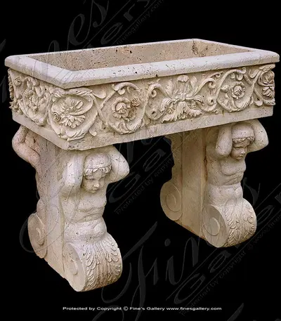 Greek Style Marble Planter