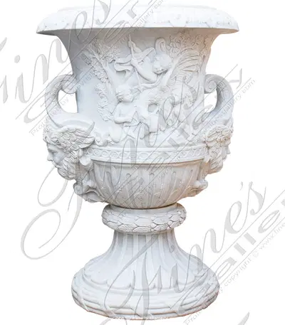 White Angels Marble Planter