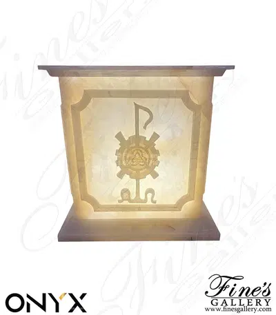 Bespoke Translucent Pure White Onyx Planter
