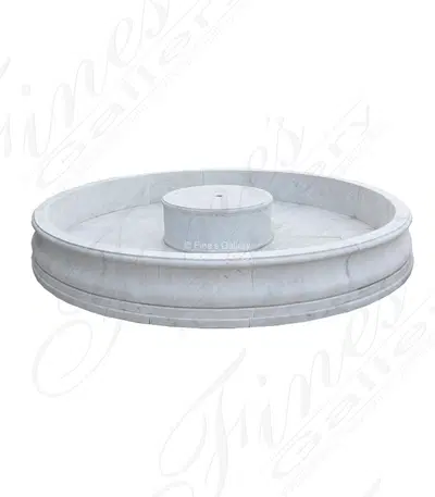 White Marble Fountain Pool