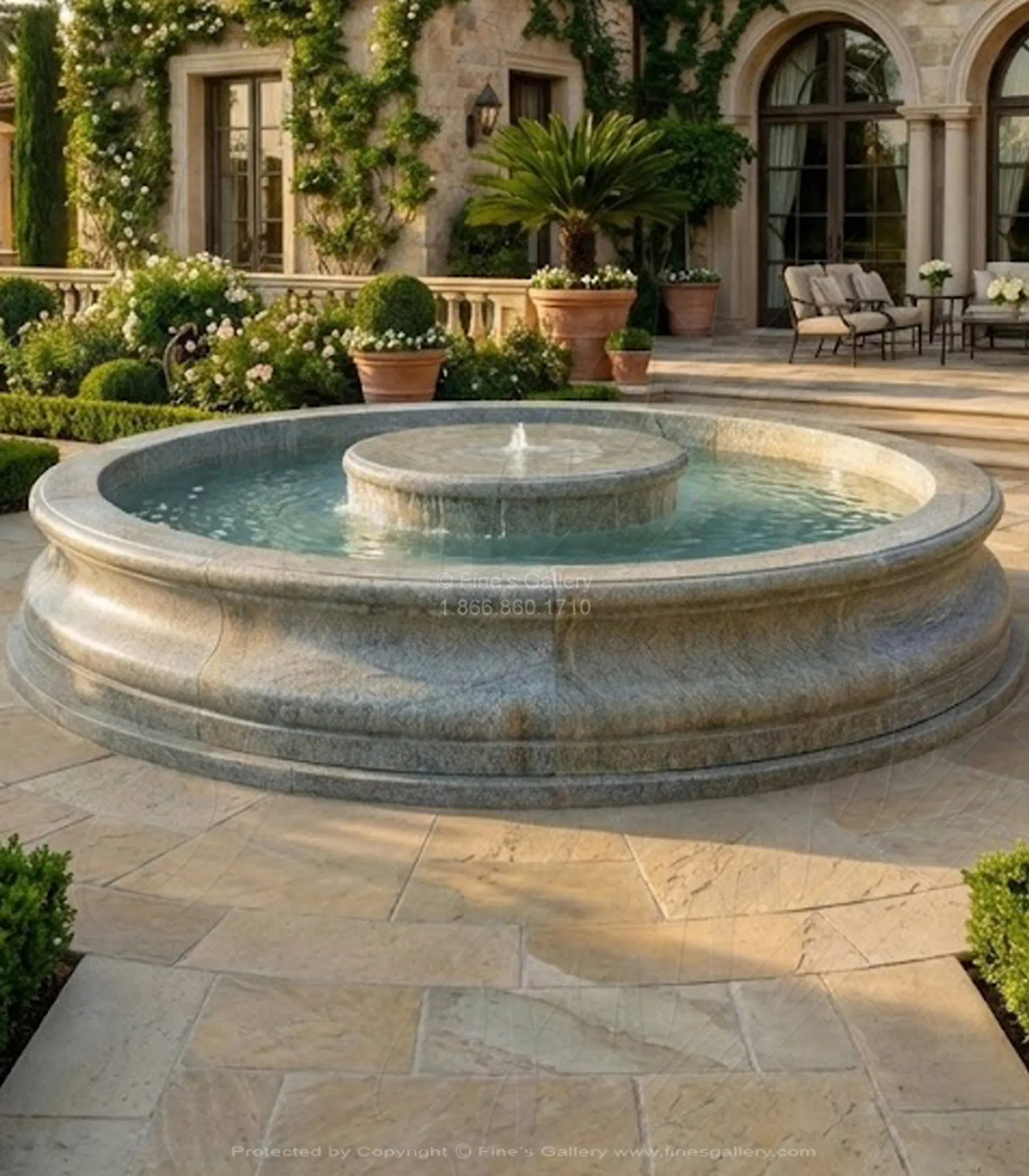 Antique Griggio Granite Pool Surround