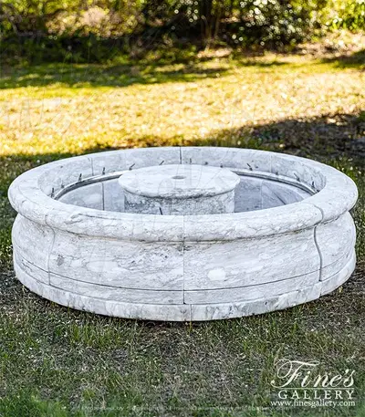Arabascato Marble Pool Basin with Stainless Water Jets