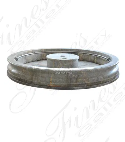 10 Foot Diameter Antique Griggio Granite Pool Basin ( Set )