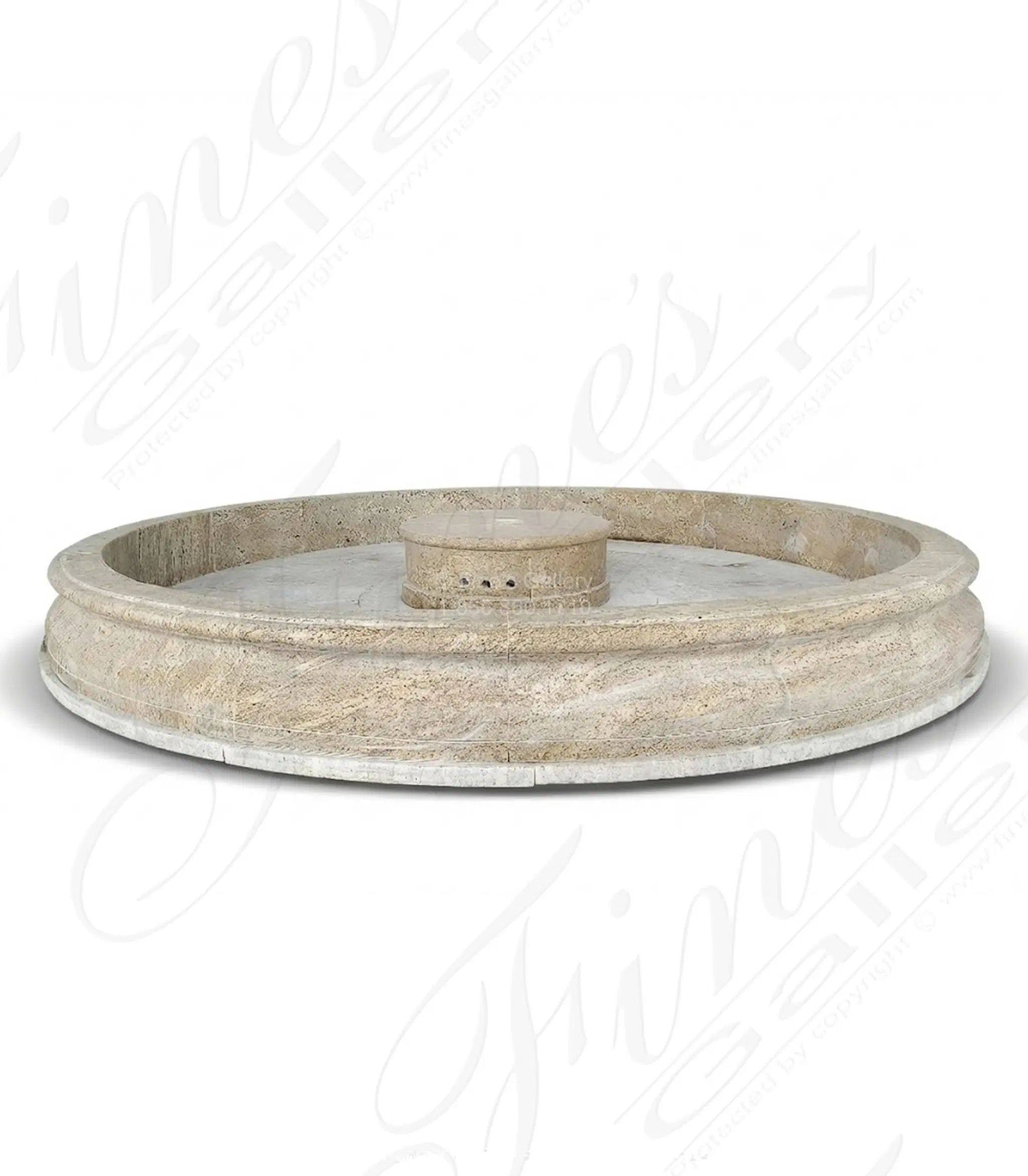 12 Foot Diameter Pool Basin In Solid Granite