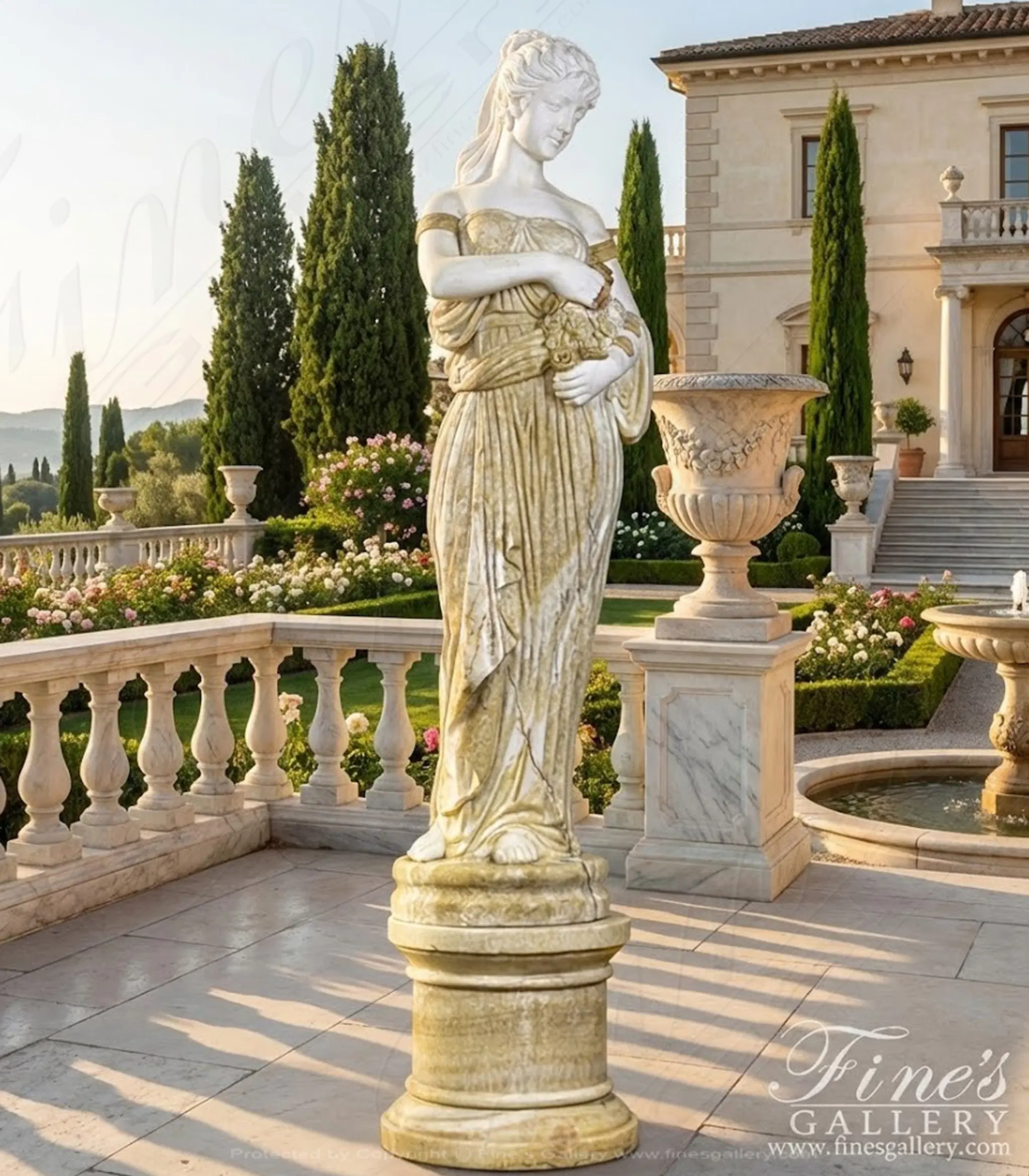 Beautiful Goddess Onyx Statue