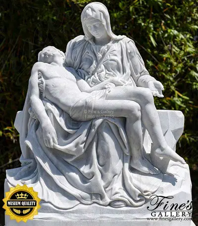 The Pieta Statue in Hand-Carved Marble