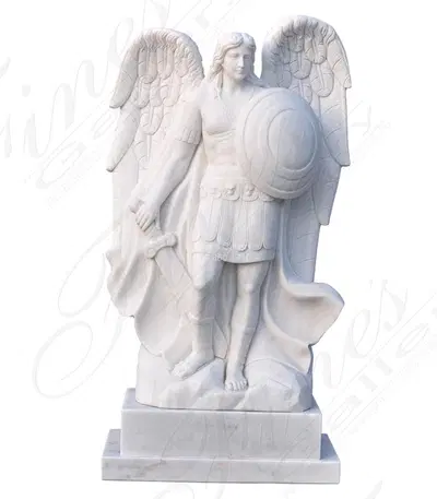 Archangel Michael in Solid Whi