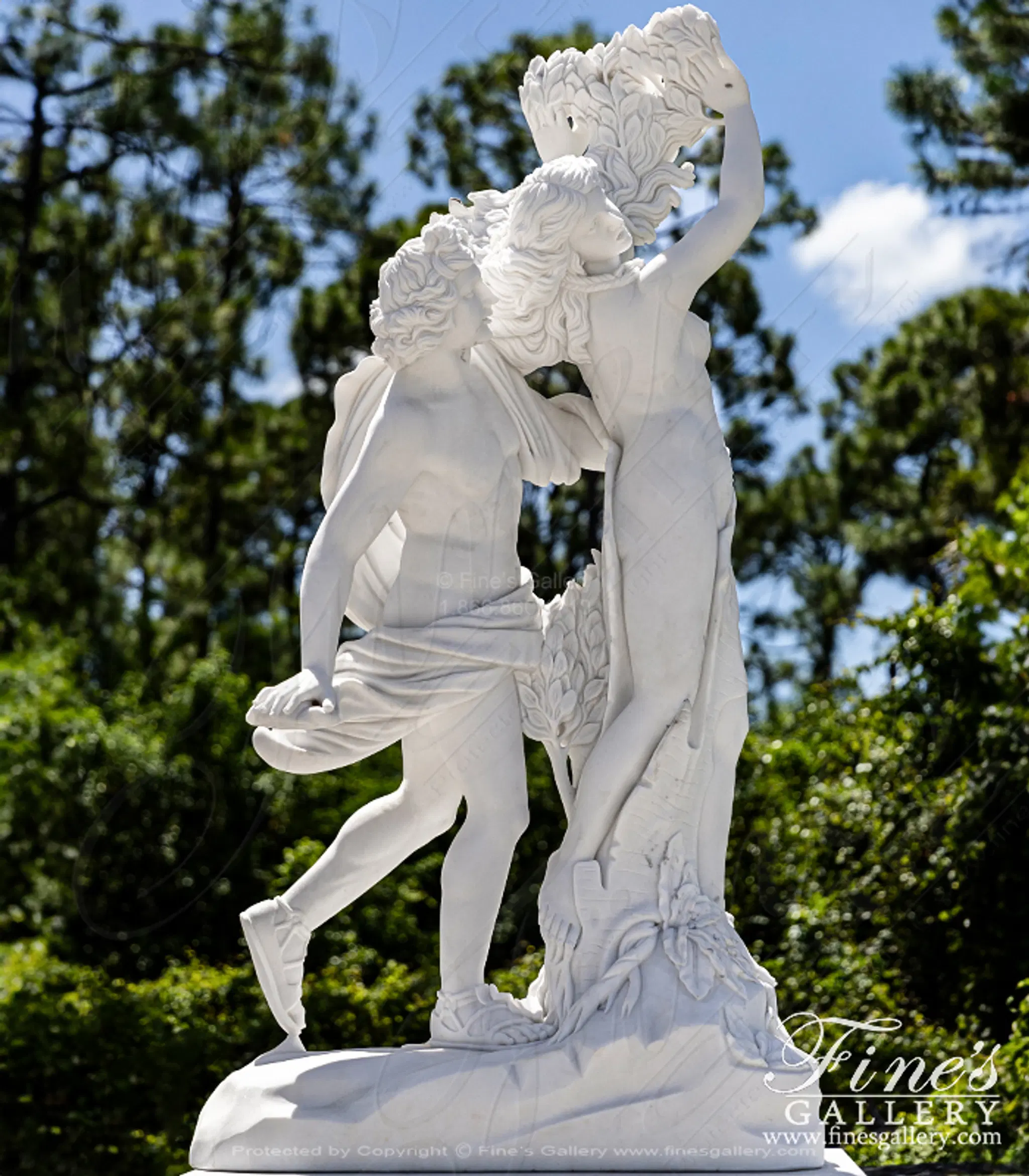 Apollo and Daphne Marble Marble Statue