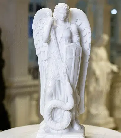 St. Michael the Archangel Marble Statue