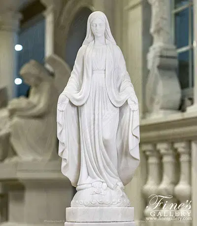 31 Inch Our Lady of Grace Marble Statue