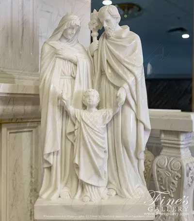 Holy Family Marble Statue
