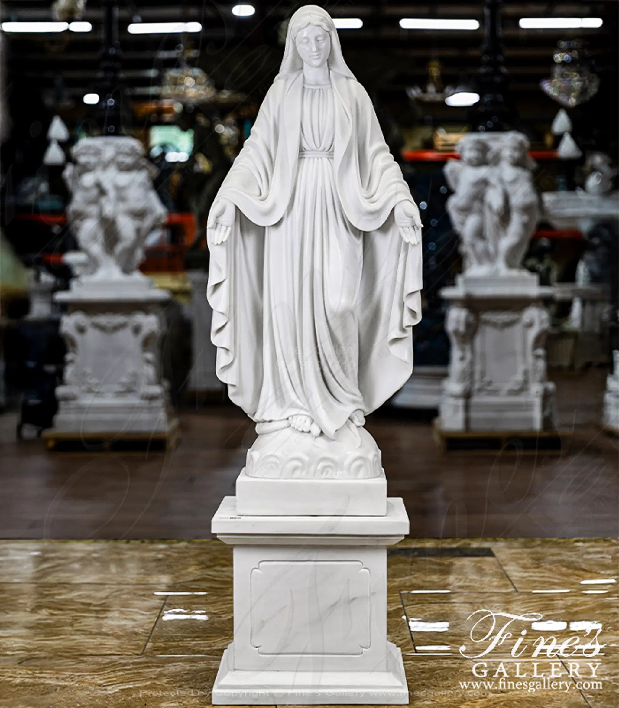 Our Lady of Grace Marble Statue