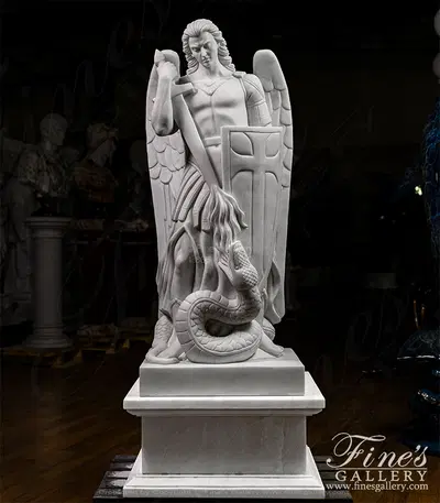 St Michael on Tepeyac Hill In Statuary Marble
