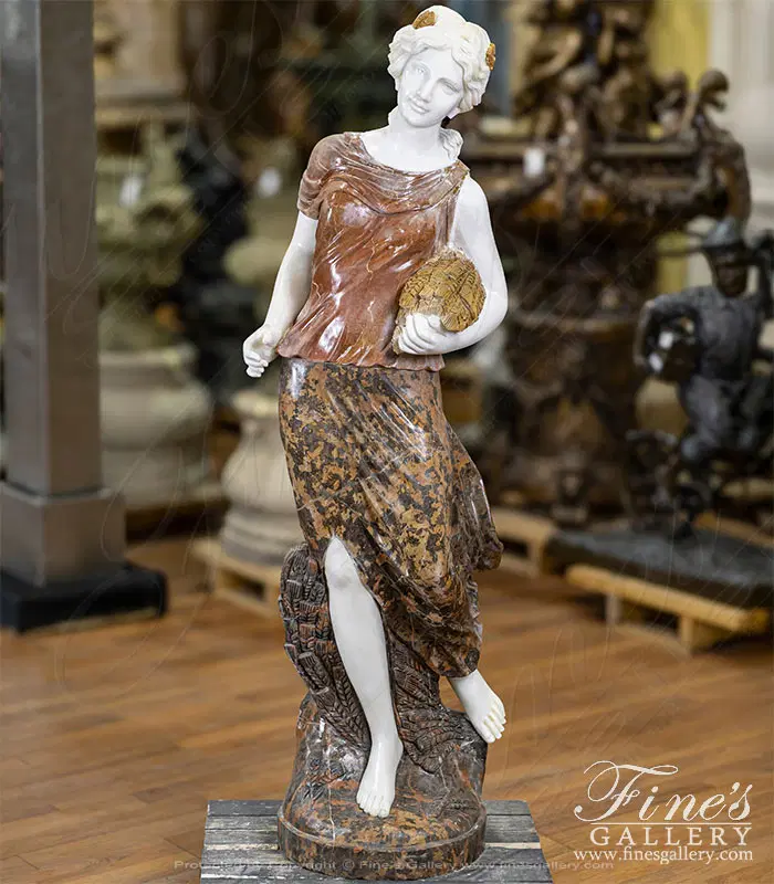 Life Size Four Seasons Statue in MultiColor Marble