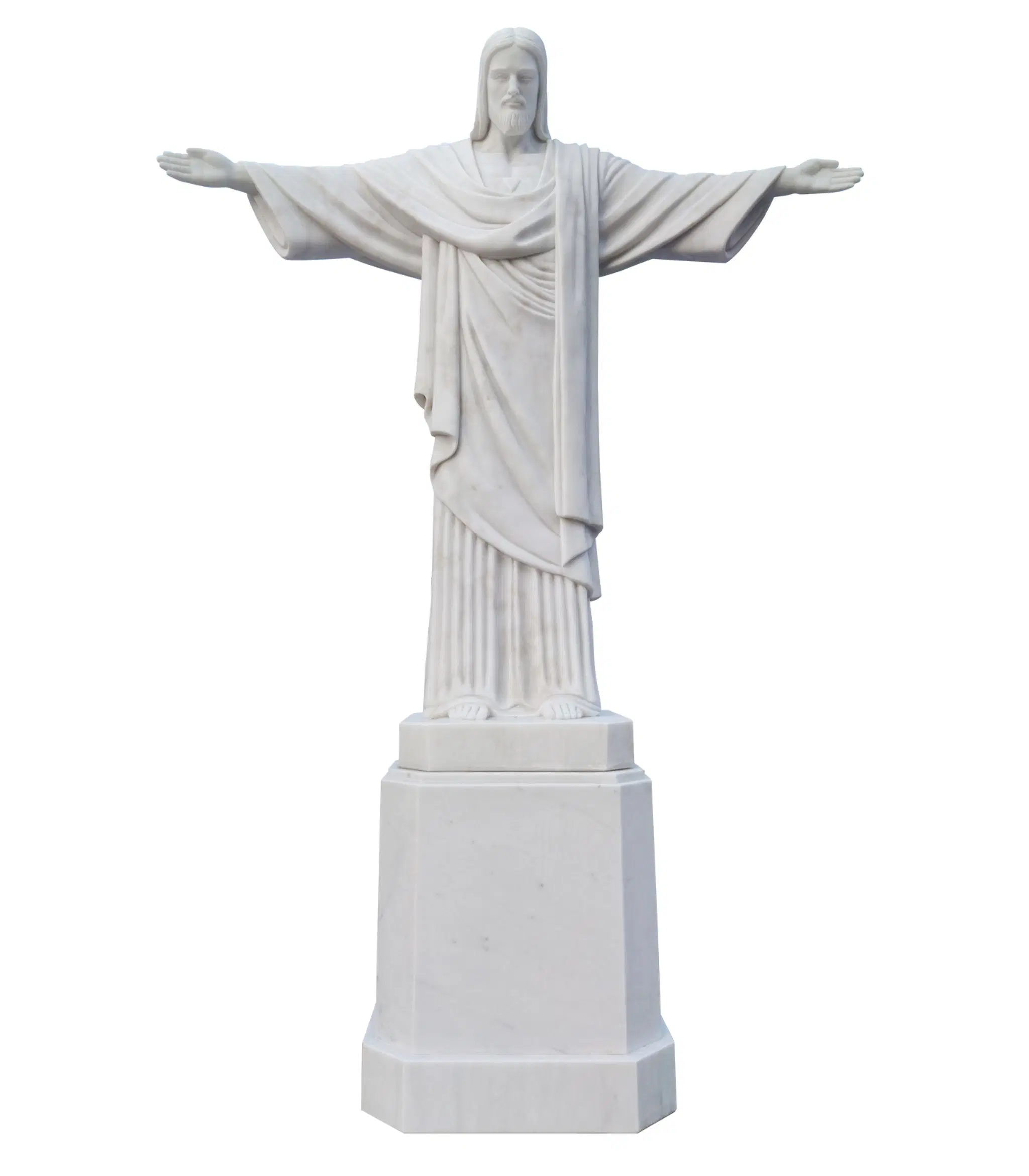 Christ the Redeemer Marble Statue — Model MS-1625 — detail view 1
