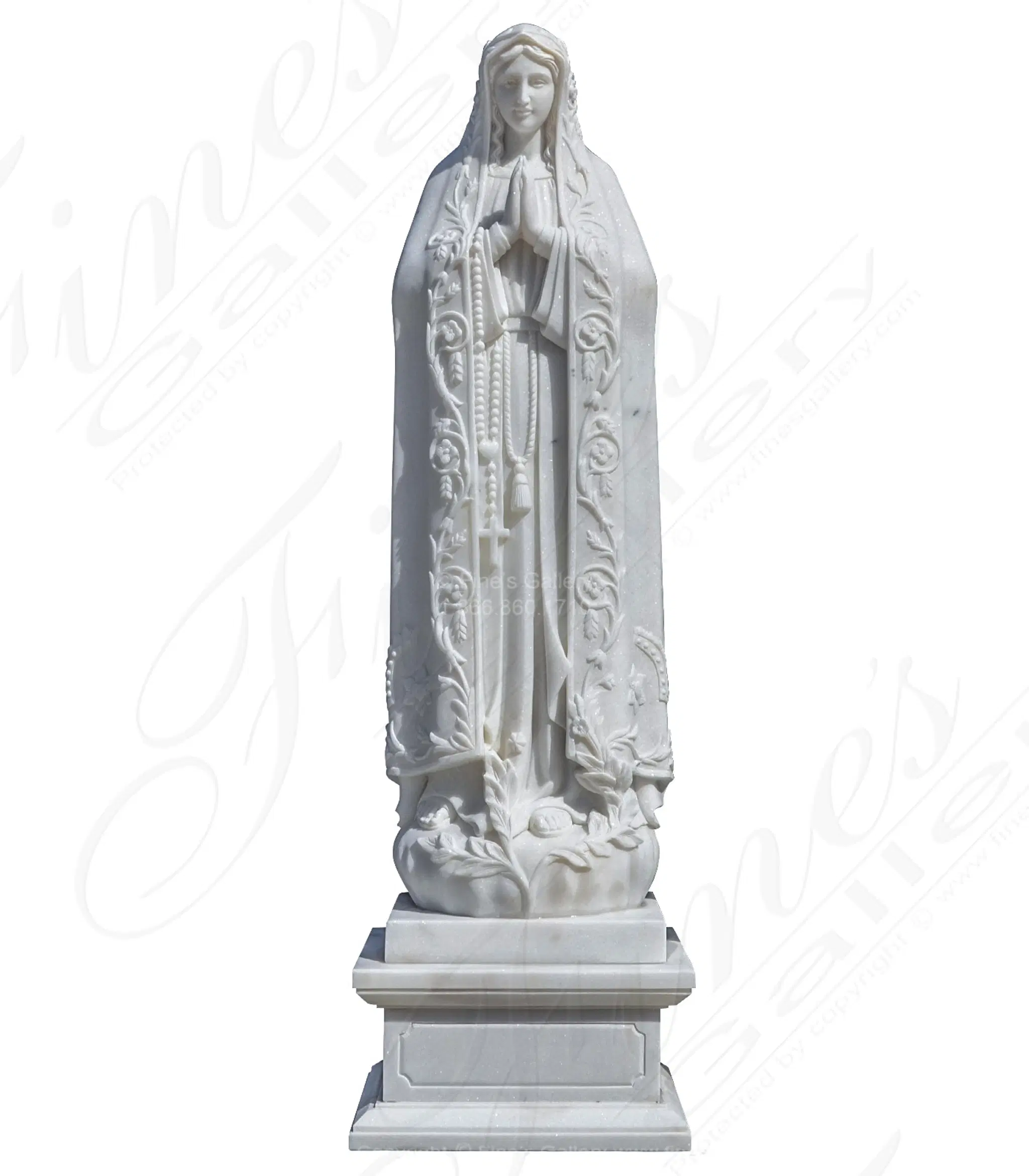63" Our Lady Fatima Marble Statue