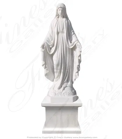 Our Lady of Grace Marble Statue in Statuary Marble
