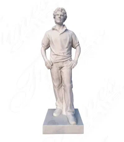 Life Size statue of Carlo Acutis in Statuary Marble