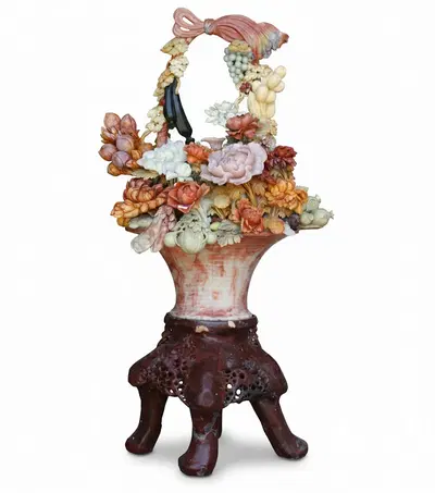 Hand Crafted Jade Flower Bouquet