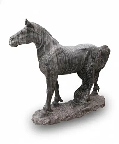 Marble Statues - Marble Horse - MS-308 - Fine's Gallery, LLC.