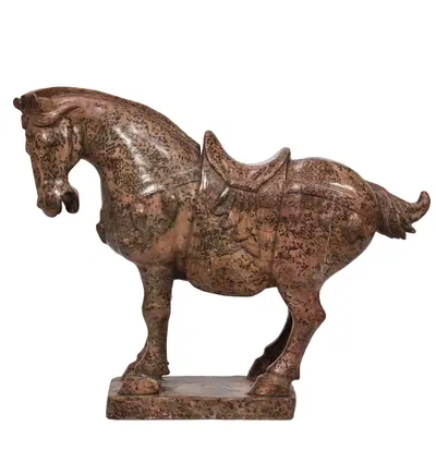 Hand Carved Jade Horse Statue