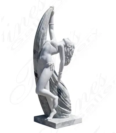 Life Size Dancing Bikini Girl Statue in Marble