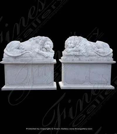 Resting Lion Pair
