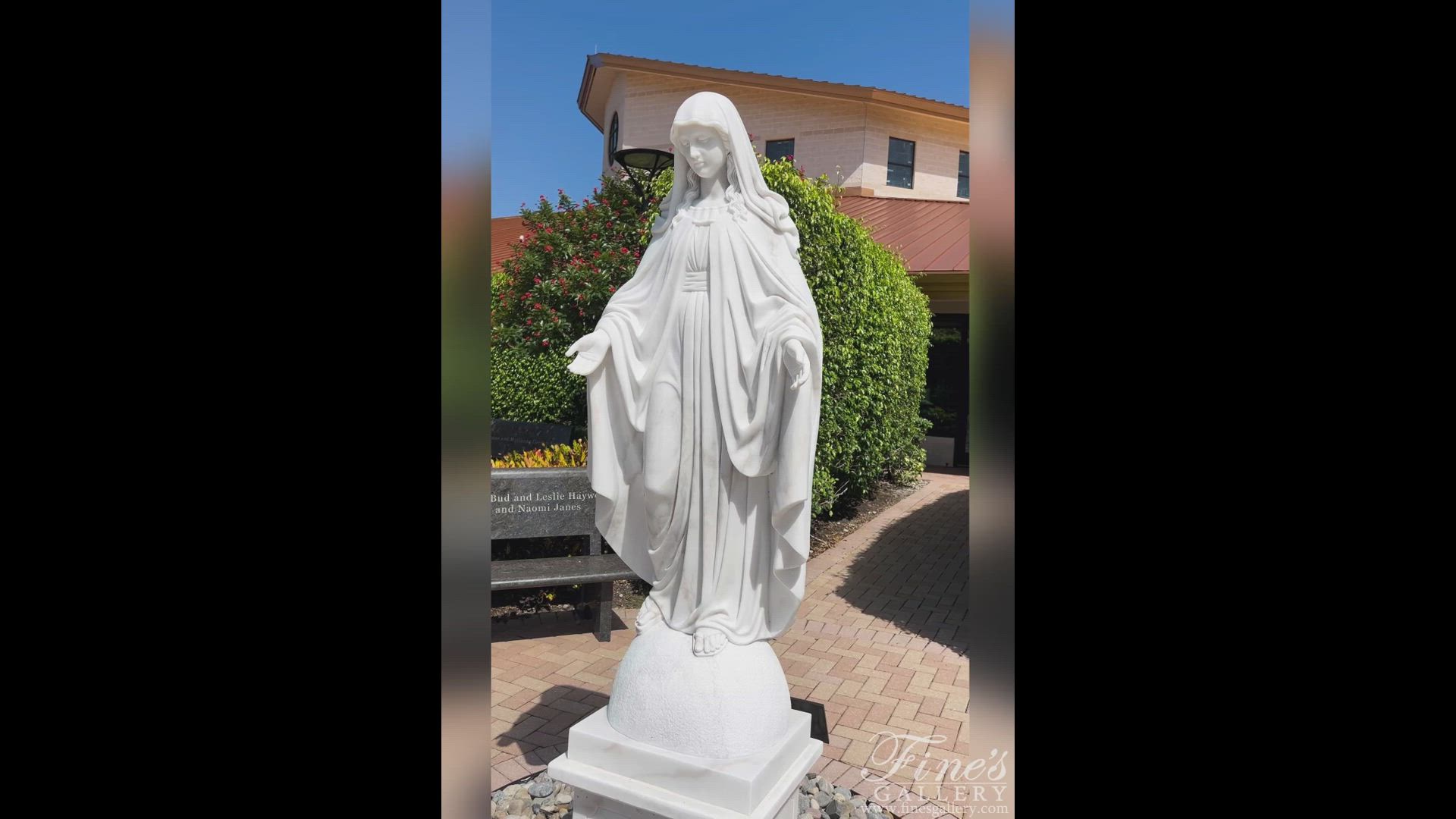 Marble Immaculate Conception Virgin Mary Statue — Model MS-995 — product video