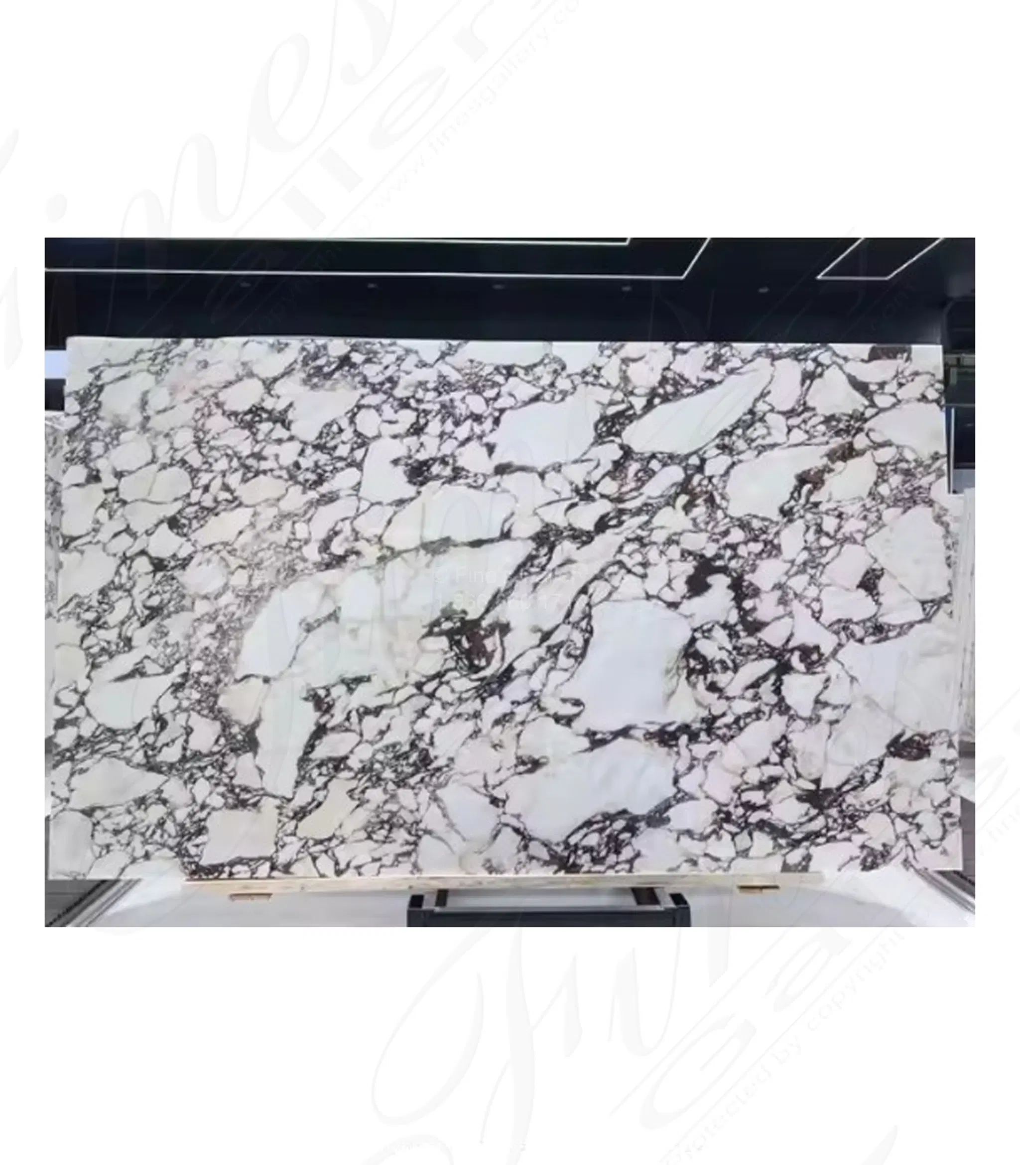 Breccia Viola Marble Slabs — Model MSLB-019 — Hand-Crafted by Fine's Gallery