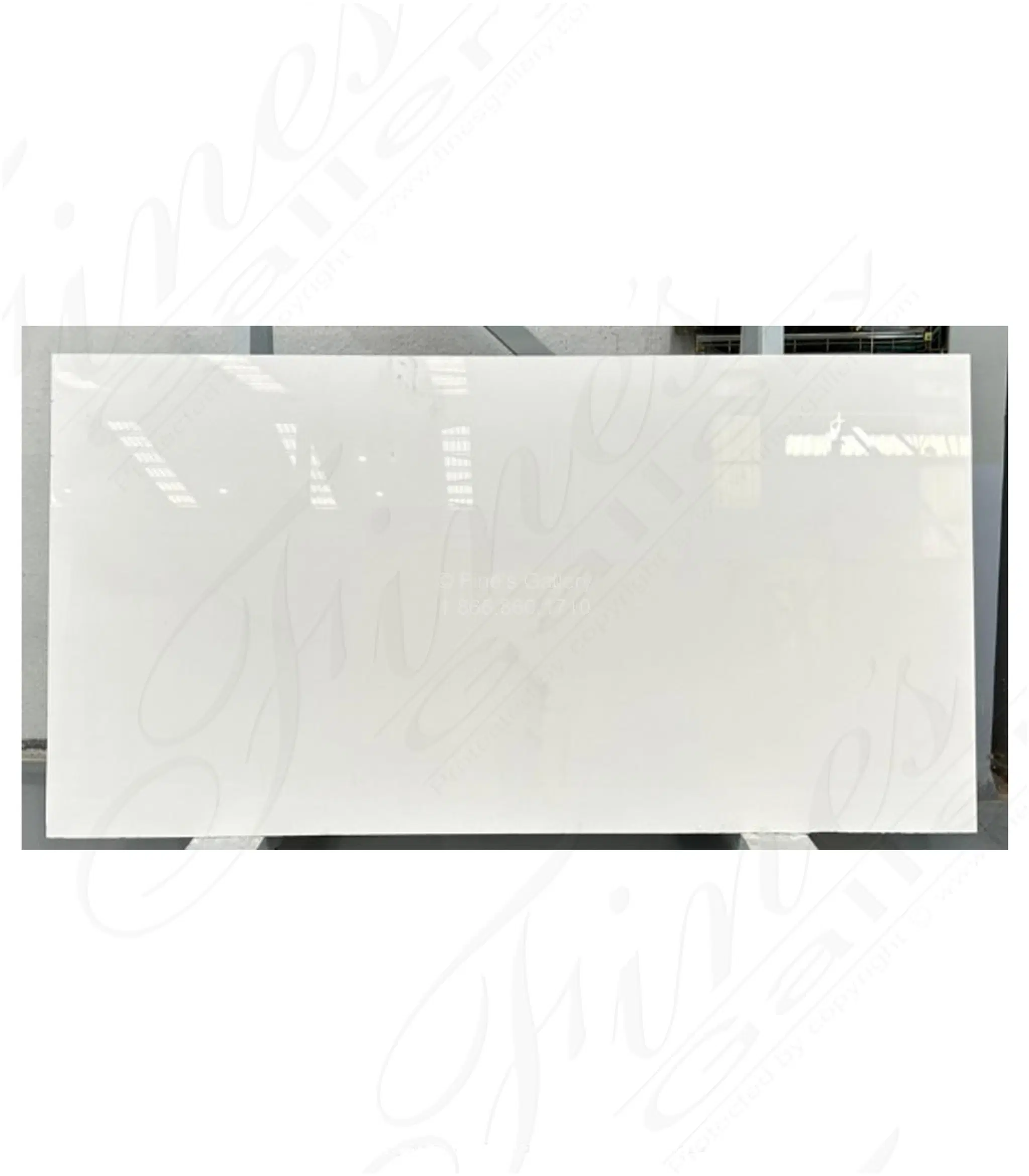 Polished Thassos Marble Slabs — Model MSLB-023 — Hand-Crafted by Fine's Gallery