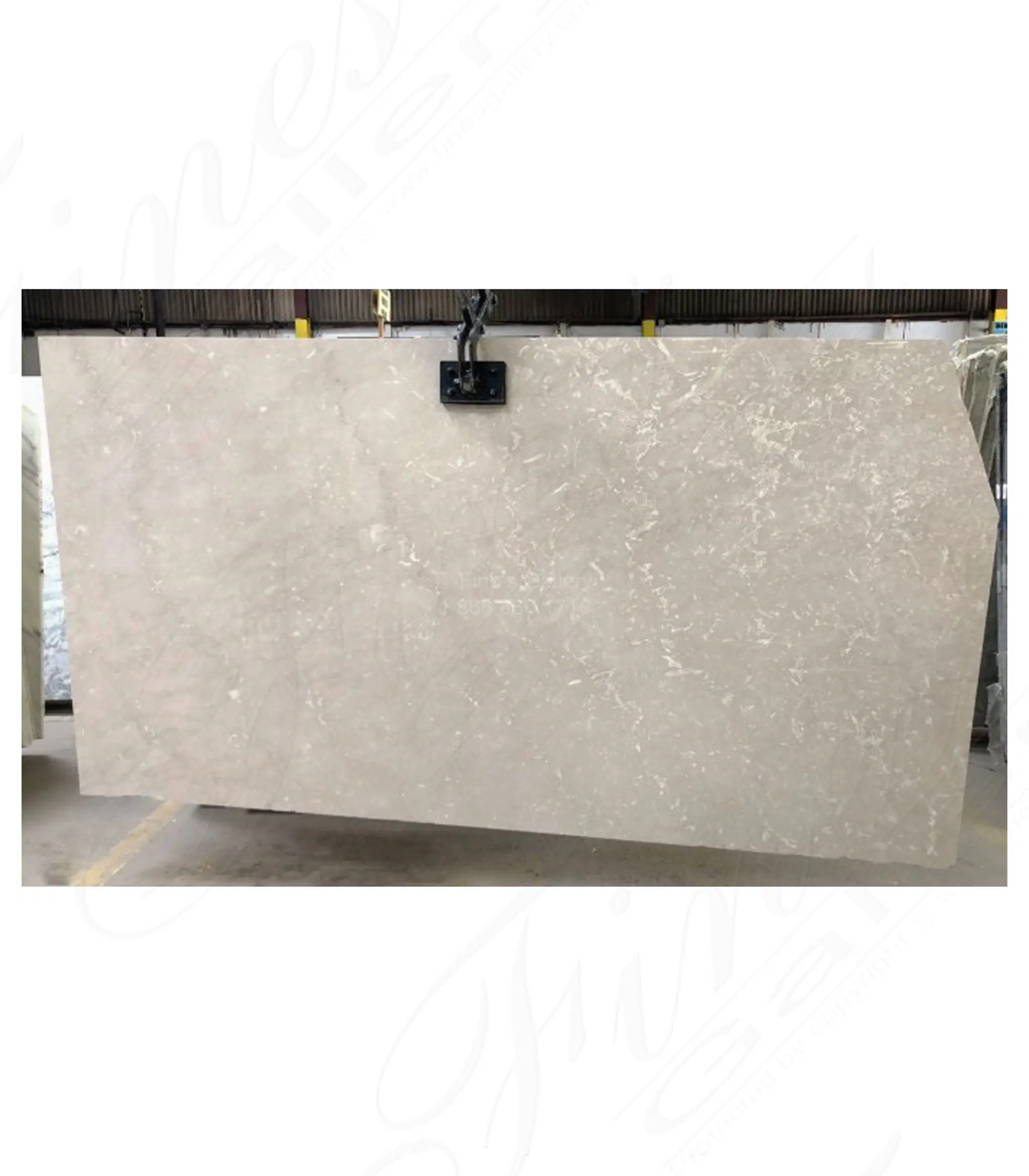 Botticino Fiorito Marble Slabs — Model MSLB-024 — Hand-Crafted by Fine's Gallery