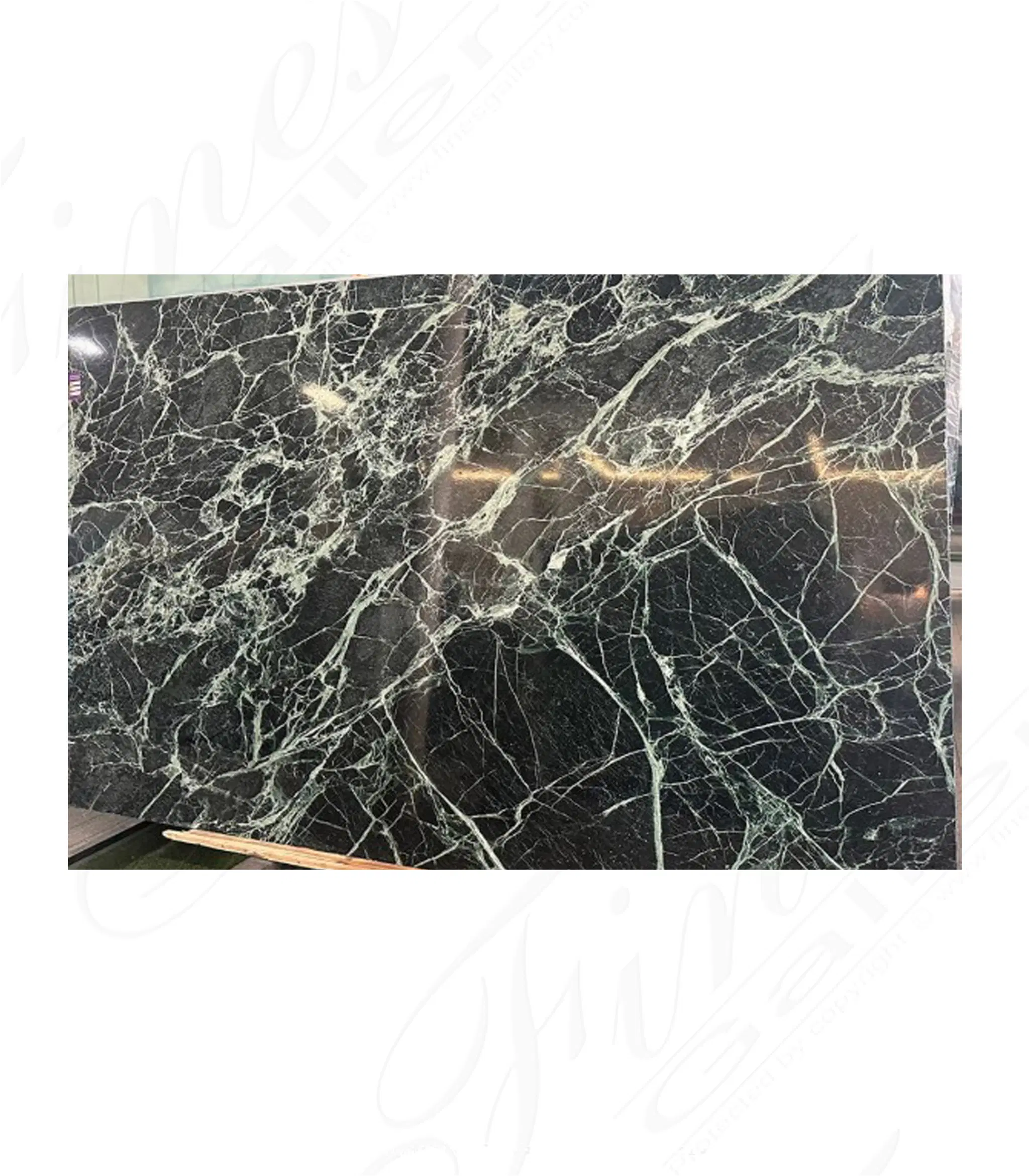 Verde Serpentino Marble Slabs — Model MSLB-027 — Hand-Crafted by Fine's Gallery