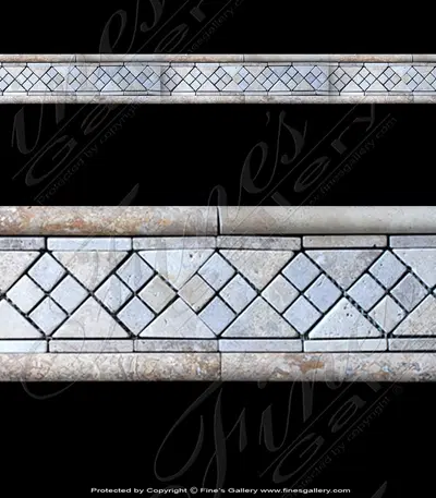 Mini Tile Diamond Marble Border