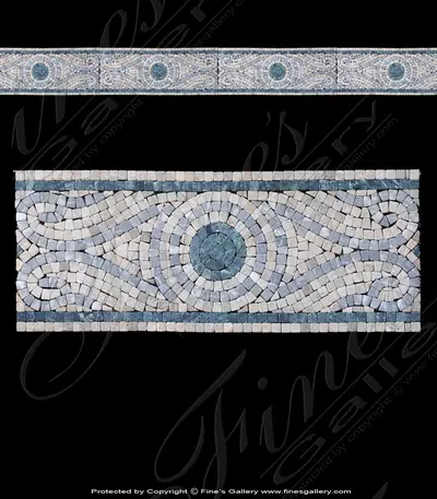 Blue Circle Wall Border