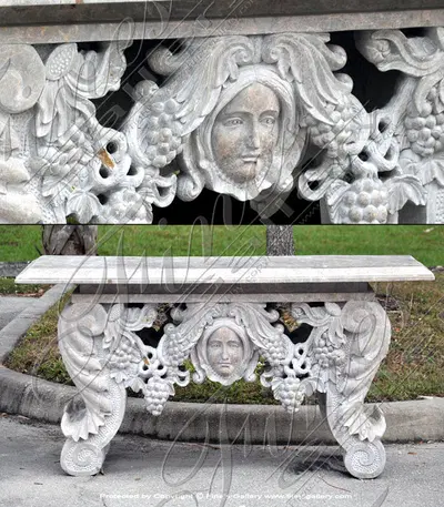 French Renaissance Flora Lady Marble Table
