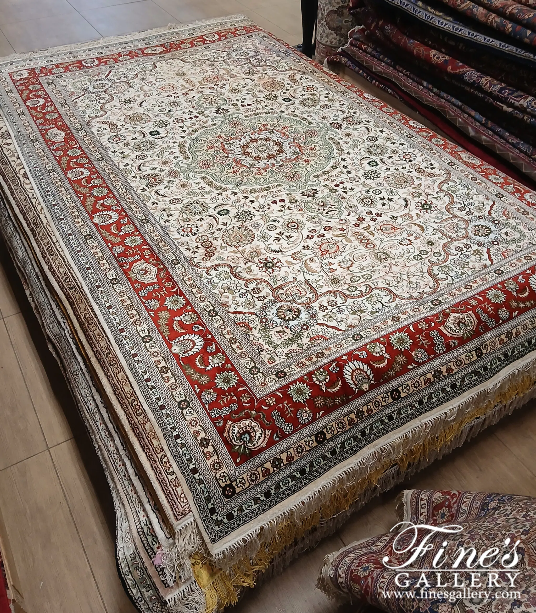 5 x 7 Silk on Silk Hand Woven Rug