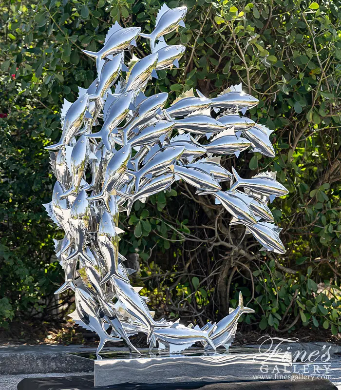 School of Fish in Marine Grade Stainless